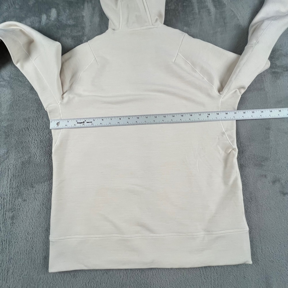 ALWRLD Mens Cream Full Zip Hoodie Wool Blend Jacket Athletic Fleece Size Medium - Picture 15 of 16
